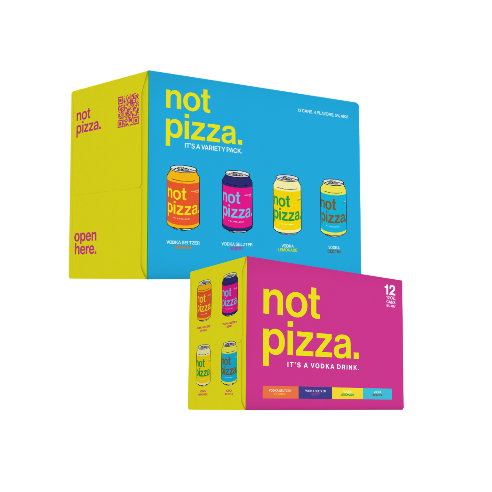 not pizza variety packs — 12 cans, 4 flavors, 5% ABV